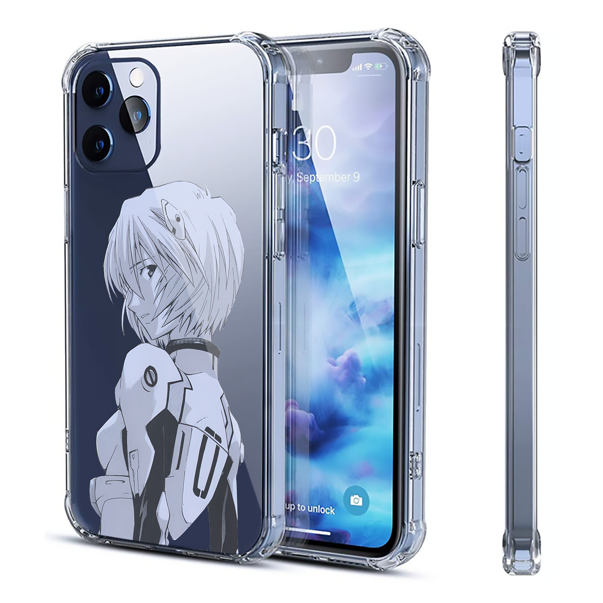 （画像用） EVA 新世紀エヴァンゲリオン 【iPhone 12シリーズ対応】透明スマホケース（クリアソフトケース）